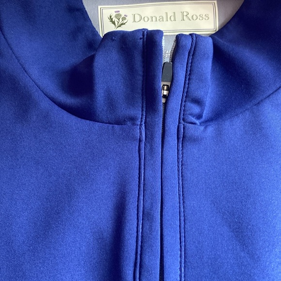 EUC Mens a Donald Ross Large Navy Blue Golf 1/4 Zip Pullover - Picture 5 of 10